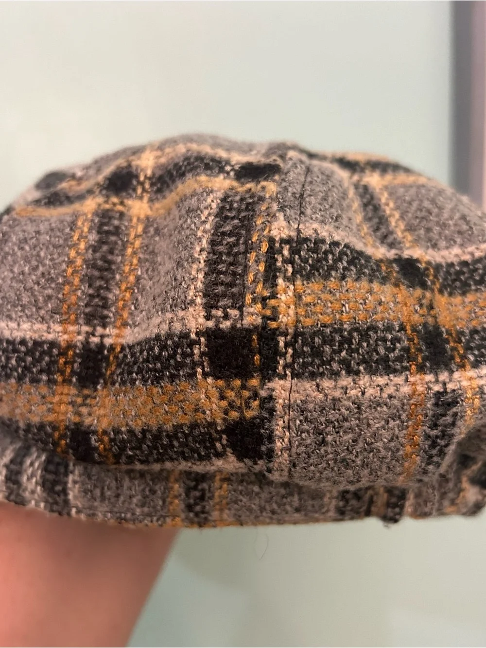 Women's Cadet Cap Newsboy Plaid Hat Lined by D&Y
